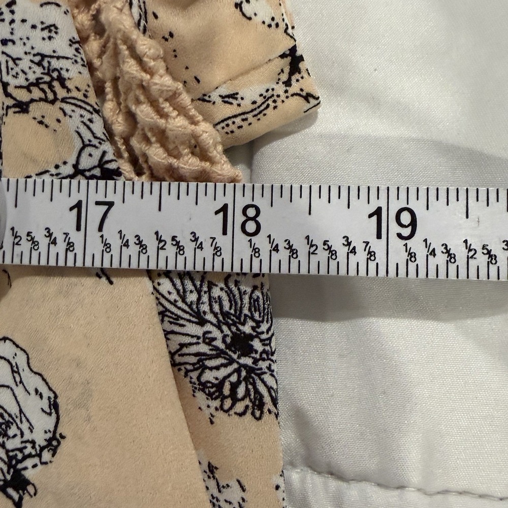 Daniel Rainn Cream Floral Tie-Neck Blouse - Picture 9 of 16